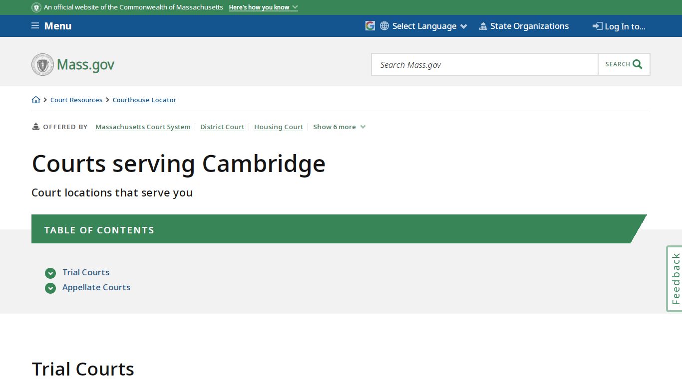 Courts serving Cambridge | Mass.gov